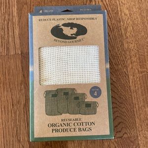 Beyond Gourmet Reusable Organic Cotton Produce Bag Set